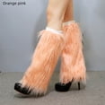 thumbnail image 2 of Autumn and winter imitation wool plush socks long boots warm stage performance fox fur high tube leg protector women, 2 of 5