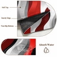 thumbnail image 6 of 2'x6' Rug Runners for Hallways Kitchen, Red Black Grey Non Slip Entryway Beside Floor Carpet Runner, Geometric Moire Artwork Modern Abstract Laundry Room Bedroom Throw Rugs Mat for Family Pet, 6 of 8