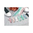thumbnail image 4 of INSPIRE CHIC 1 Pair Flat Checkered Shoe Laces, Colorful Metal Wire Braided Shoelaces for Sneakers Boots White 130cm/51.2", 4 of 4