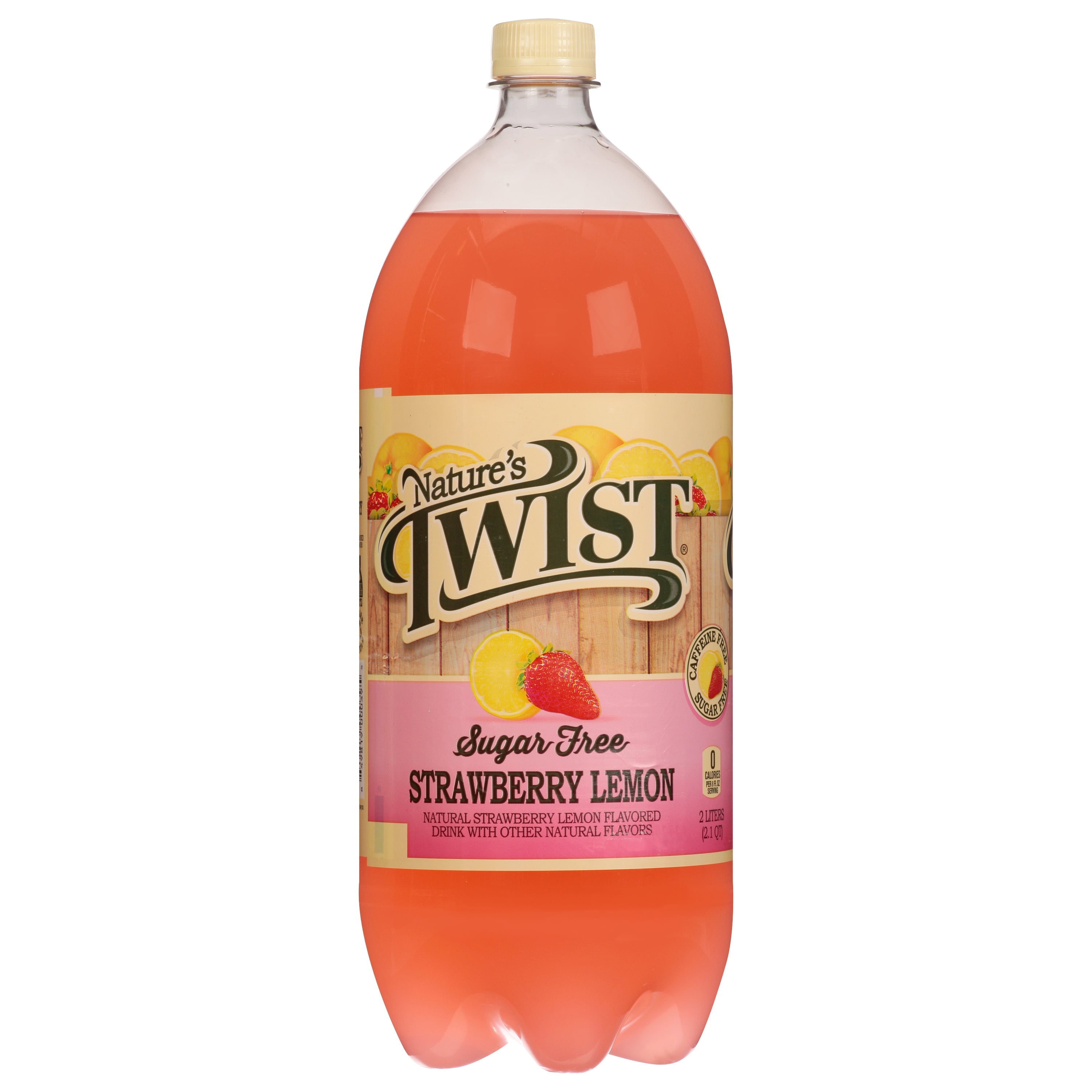 Nature's Twist Sugar Free Strawberry Lemonade Juice Drink, 2 Liter Bottle