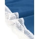 thumbnail image 5 of Chemise de noche de encaje con tirantes de espagueti para mujer Agnes Orinda, talla grande, vestido de noche V cuello 2X azul, 5 of 6
