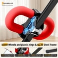 thumbnail image 4 of EDX Ab Machine for Home Gym, Adjustable Ab Workout Equipment with LCD Display, Foldable Core Trainer, 440 lbs Capacity, Red, 4 of 8