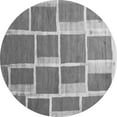 thumbnail image 1 of Ahgly Company Indoor Round Abstract Gray Contemporary Area Rugs, 4' Round, 1 of 1