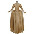 thumbnail image 5 of Women's Elegant  Musical Hamilton Elizabeth Schuyler Angelica Peggy Colonial Gown  Dress Historical Vintage Dress with Romantic Silhouette, 5 of 7