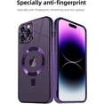 thumbnail image 4 of Plating Case for iPhone 11 Pro Max with Camera Lens Protector,Anti-Scratch Shockproof Slim Protective Case, Ideal for Women and Men，Compatible for iPhone 11 Pro Max, Purple, 4 of 14