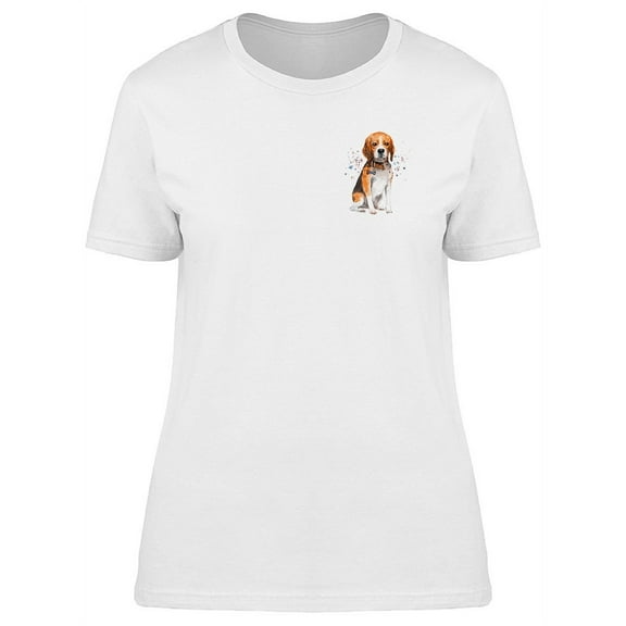 Cool Watercolor Beagle Dog Tee Women's -Image by Shutterstock