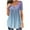 Light Blue, variant on Fesfesfes Womens T Shirts Casual Fashion Women Summer Loose Print Round-Neck T-Shirt Short Sleeve Casual Blouse T-Shirts for Women XS(US:2)