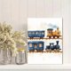 thumbnail image 2 of Qisvanset 12x16 Inch Blue Vehicle Canvas Wall Art, Plane Train Boat Boy Kids Nursery Room Decor, 2 of 5