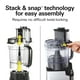 thumbnail image 2 of Hamilton Beach Stack & Snap Food Processor and Vegetable Chopper, BPA Free, Stainless Steel Blades, 12 Cup Bowl, 2-Speed 450 Watt Motor, Black (70725A), 2 of 5
