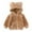 Brown, variant on skpabo Baby Girls Boys Full Zip Up Fleece Sherpa Hooded Jacket Coat With Ear Kids Winter Long Sleeve Solid Thick Outerwear Snowsuit Beige 6-7 Years
