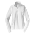 thumbnail image 5 of Yellow Rooster Women's Sport Wick Stretch 1/2 Zip Pullover White XS, 5 of 7