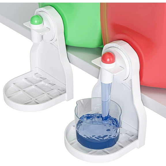 [2 Pack] Laundry Detergent Cup Holder, Detergent Drip Catcher (Upgraded Drip Tray), No More Mess or Leaks