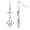 Crystal Clear, variant on 1928 Jewelry Swarovski Element Diamond Shape Drop Earrings