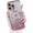 Pink, variant on for iPhone 15 Pro Max Love Hearts Case,Compatible with MagSafe Plating Camera Protection Clear Phone Case, Glitter for Women Girls Shockproof Bumper 6.7"-Purple