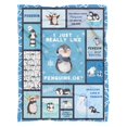 thumbnail image 6 of Cute Penguin Blanket Warm Super Soft Micro Flannel Blanket for Bed Sofa Plane/Living Room Decor 40x50 Inch, 6 of 6