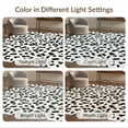 thumbnail image 7 of ODIKA 8'x10' Washable Area Rug Print Covering Cow Bold Contrast Layout Boneless Couch Cowboy for Dining Room, Large Office, Lounge, Non-Slip Chair-Friendly Mat, 7 of 7