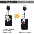 thumbnail image 4 of Retractable ID Badge Holder with Breakaway Lanyard,Heavy Duty Badge Reel,Detachable Keychain, Cruise Ship Cards Holder,for Nurse Officer Teacher Security Staff Women Men, 4 of 6