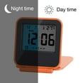 thumbnail image 1 of Réveil Numérique - Table Pliable Portable - avec Calendrier / Date / Semaine - Grand Écran LCD - Rétro-Éclairage Bleu Foncé - Mini Réveil - pour, 1 of 8