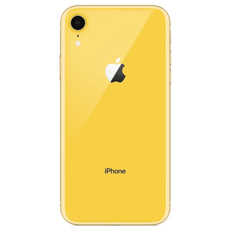 Restored Apple iPhone XR 128GB Yellow Fully Unlocked Bundle: LED