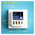 thumbnail image 2 of 40W USB Wall Charger 4 Port with LED Display QC3.0 PD3.0 Fast Charger for Mobile Phones ,Powerful Charging, 2 of 5