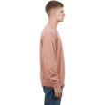thumbnail image 3 of Milltex 7.25 oz Vintage Fleece Sweatshirt for Men & Women, Textured Cotton Blend Crewneck, Long Sleeve Casual Pullover, Soft Comfortable Everyday Wear-Mocha, 3 of 4