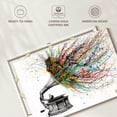 thumbnail image 6 of Elephant Stock Radical Rhapsody Wall Art - Horizontal Canvas Wall Art - Living Room Wall Decor - Music Canvas - Gray And Gold Decor By Ashvin Harrison - 12" x 8", 6 of 8