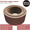 thumbnail image 2 of ELW 9-10 oz. 3.6-4mm Chocolate Brown Straps, Belts, Strips 3.5"x60" 8.9x152cm - Belt Grade Latigo Leather for Cowhide Heavy DIY Craft - Pet Collars, Blanks, Accessory, Jewelry, Key Chains, 2 of 9