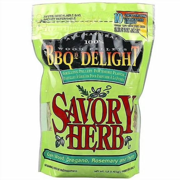 BBQ'rs Delight Savory Herb Wood Pellets 1lb Bag
