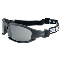 Epoch Eyewear Hybrid Padded Motorcycle Sunglasses Goggles Black Frame Smoke Lens
