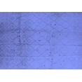 thumbnail image 1 of Ahgly Company Machine Washable Indoor Rectangle Solid Blue Modern Area Rugs, 2' x 5', 1 of 4