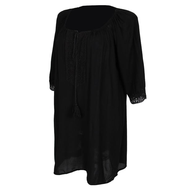 Traje de baño de encaje con borlas para mujer Vestido de playa Bikini Cubrir jinwen Bikini Cover Up