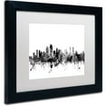 thumbnail image 2 of Trademark Fine Art "San Diego CA Skyline B&W" Canvas Art by Michael Tompsett, White Matte, Black Frame, 2 of 4