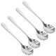 thumbnail image 3 of 4 piezas creativas cucharas de té de mezcla en forma de concha de acero inoxidable cucharas de postre cuchara de café helado, 3 of 8