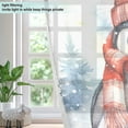 thumbnail image 4 of Penguin Scarf Hat Trees Blackout Curtains Patio Door Curtains Window Decoration for Bedroom Living Room 2 Panels, 4 of 7