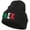 Black, variant on Mexico Embroidered Long Beanie - White OSFM