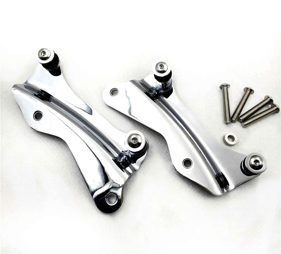 Chrome WATERWICH 4 Point Docking Hardware Kit for Tour Pack Compatible with Harley Davidson Street Electra Glide Road King Glide 2014 2015 2016 2017 2018 2019 2020 2021