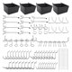 thumbnail image 1 of Surtido de ganchos de tablero de clavijas de 80 piezas con contenedores de tablero de clavijas, clavija L, 1 of 6