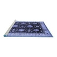 thumbnail image 2 of Ahgly Company Machine Washable Indoor Rectangle Oriental Blue Traditional Area Rugs, 5' x 7', 2 of 4