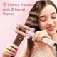 thumbnail image 2 of Rizador de pelo 5 en 1 con varita, plancha de pelo de 3 cilindros, 3 rizadores de cerámica (de 0,89 a 3,17 cm), 2 temperaturas de calentamiento rápido, guante y pinza (rosa claro), 2 of 5