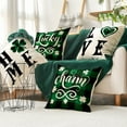 thumbnail image 5 of Sm:)e St. Patrick's Day Buffalo Plaid Shamrock Clover Throw Pillow Covers 18 x 18 inch Set of 4, 5 of 7