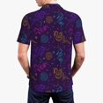 thumbnail image 4 of Daiia Colorful Snake Pattern Men’s Polo Shirts,Solid Deck Shirt,Classic Fit, Breathable Cotton Polo for Casual and Sport Wear-, 4 of 9