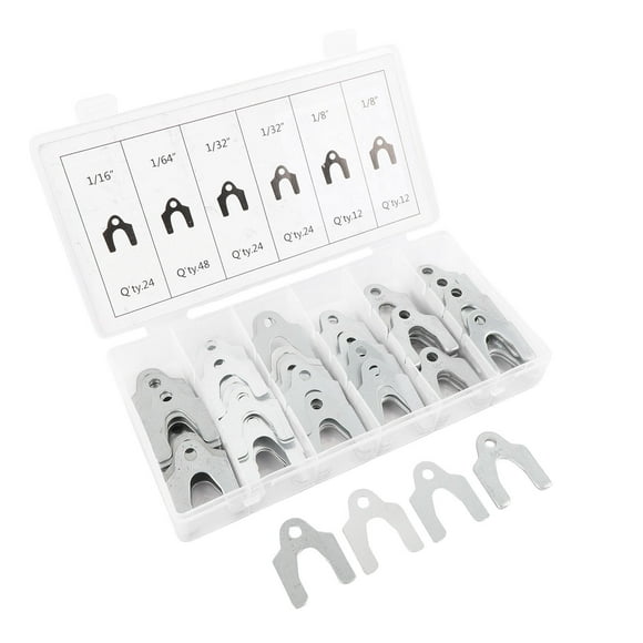 Metal Shims Assortment Set, Portable Strong Toughness 144PCS Abrasion Proof High Strength Auto Alignment Body Shims for Vehicle Repair