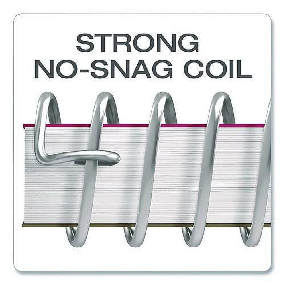 Poly One-Subject Notebook, Medium/College Rule, Randomly Assorted Cover Color, (100) 11 x 9 Sheets | Bundle of 5