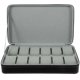 thumbnail image 1 of 1pc Watch Case Storage Case PU Leather Storage Organizer Portable Watch Case Jewelry Case for Men Women Students Adults Office Workers (Black), 1 of 4