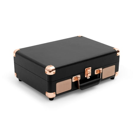 Victrola Journey Bluetooth Suitcase Record Player with 3-speed Turntable - Black