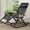 /Black A, variant on Patio Rocking Chair Zero Gravity Chair Outdoor Beach Chair With Pillow And Cup Holder, Foldable Lounge Ergonomic Design Chair For Camping Lawn Patio Yard And Indoor