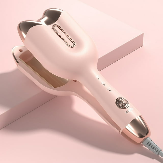 XYAIYT Dual Barrel Curling Iron Fast Heat-Up Ceramic Iron for All Hair Types Portable Hair Curler with Temperature Control Long Lasting Design and International Voltage Travel-Friendly