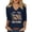 #06 Navy, variant on Independence Day Shirt for Women Celebration 3/4 Sleeve Patriotic Printed V-Neck Comfy T-Shirts Memorial Day Stretchy Loose Fit Summer Daily T-Shirt,XL,#06 Navy