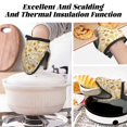 thumbnail image 3 of Honey Honeycomb Oven Mitts Heat Resistant - Soft Lining Silicone Mini Oven Mitts with HangingLoop, Kitchen Oven Gloves Heat Resistant 500℉ for Cooking Baking Microwave, 3 of 7