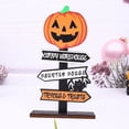 thumbnail image 4 of 2 piezas de decoración de madera para ambiente festivo de Halloween, decoración de tarjetas para mesa, decoración creativa para Halloween, 4 of 5
